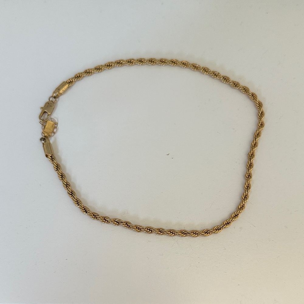 Electric Picks Elegant Gold Rope Chain Bracelet